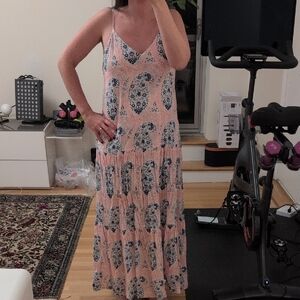 Elegant Paisley Maxi Dress